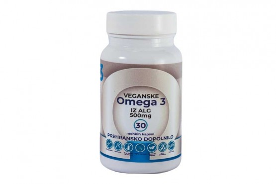 Veganske Omega 3 iz ALG - 30 x 500 mg